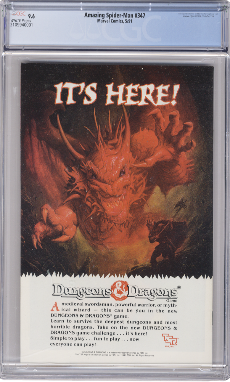 Amazing Spiderman Vol 1 Issue 347 CGC 9.6