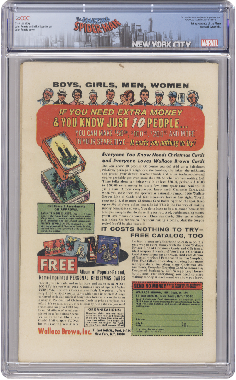 Amazing Spiderman Vol 1 Issue 41 CGC 3.5