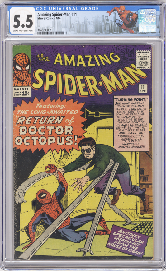 Amazing Spiderman Vol 1 Issue 11 CGC 5.5