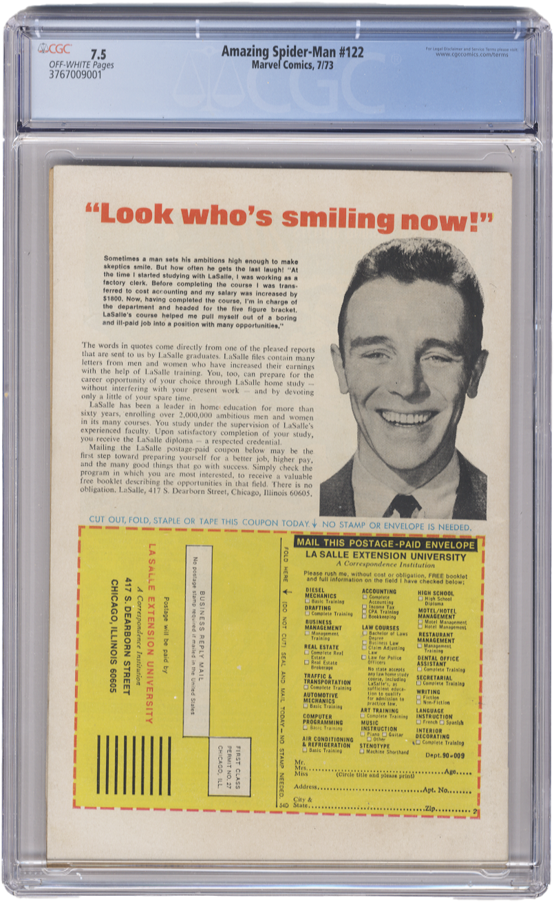 Amazing Spiderman Vol 1 Issue 122 GCG 7.5