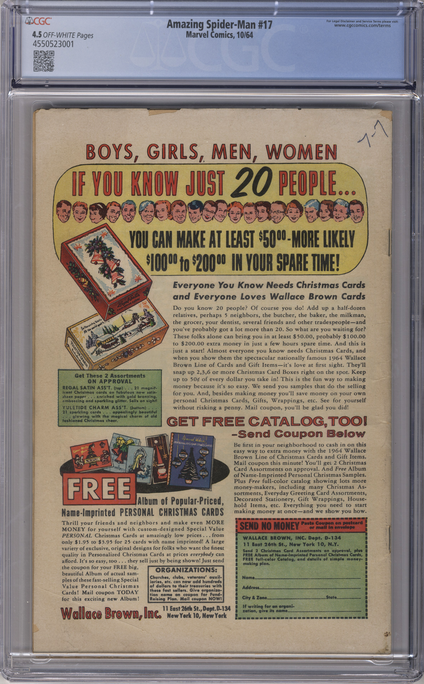 Amazing Spiderman Vol 1 Issue 17 CGC 4.5