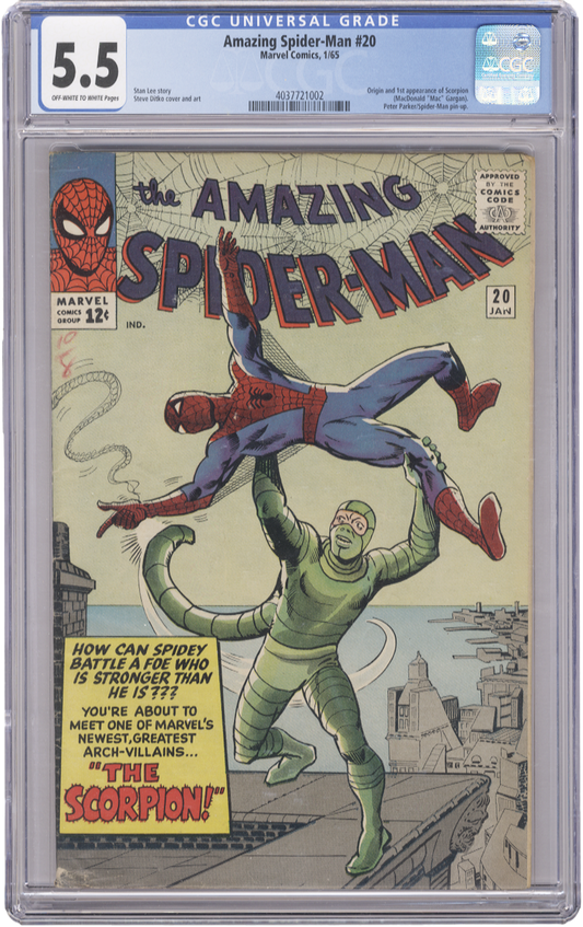 Amazing Spiderman Vol 1 Issue 20 CGC 5.5