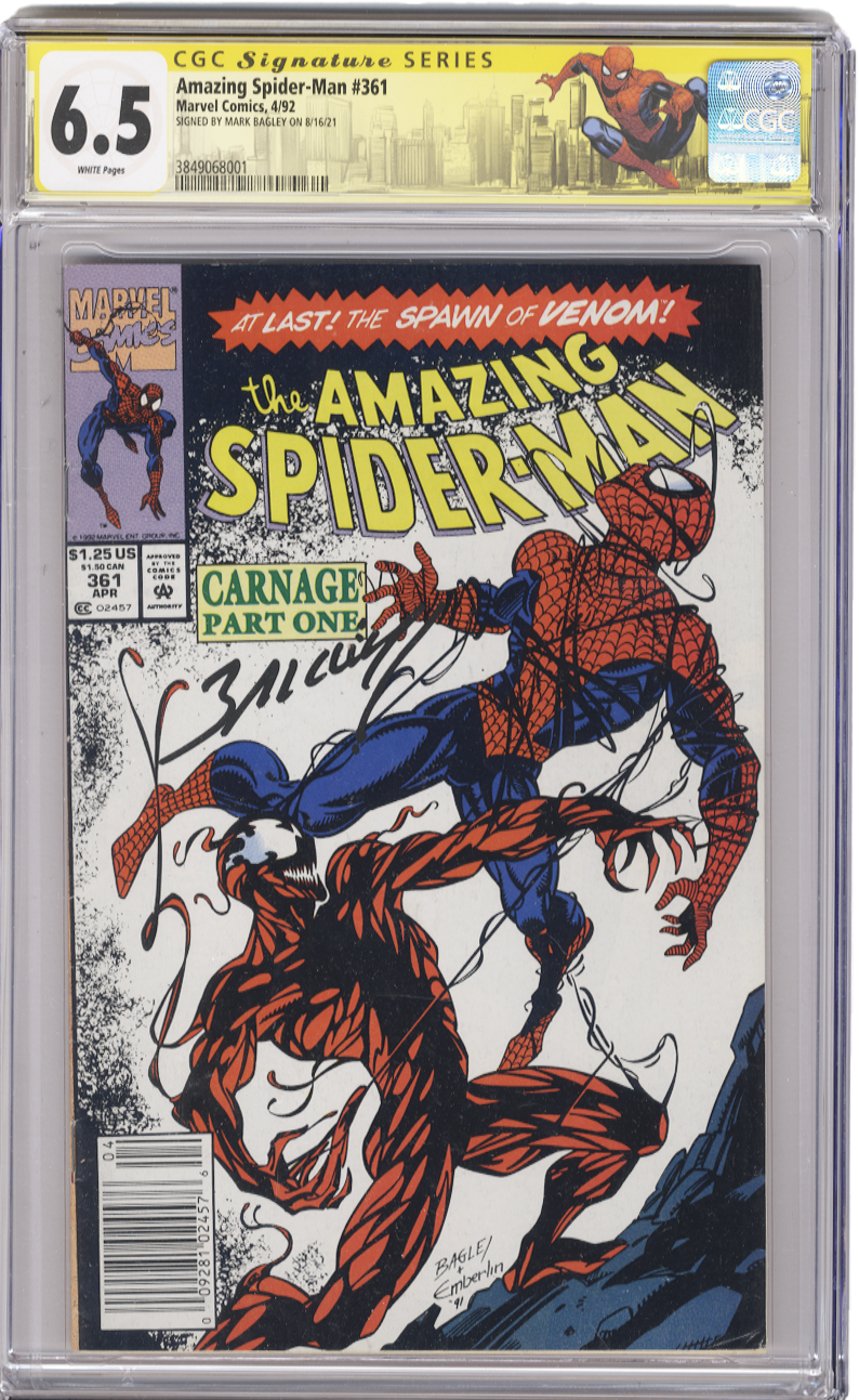 Amazing Spiderman Vol 1 Issue 361 GCG 6.5 (Signature Series)