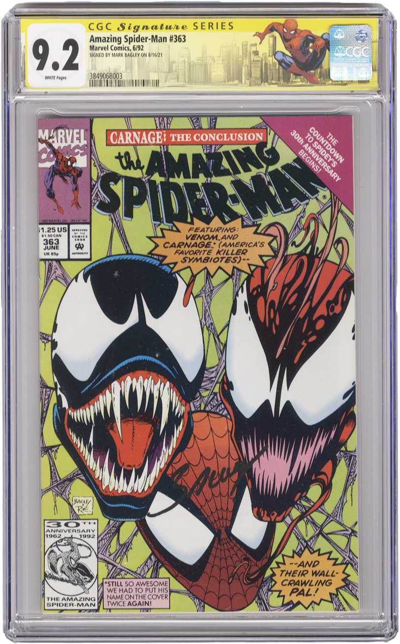 Amazing Spiderman Issue 363A GCG NM (Signature Series)