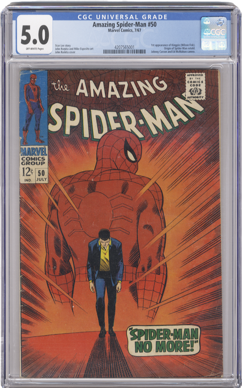 Amazing Spiderman Vol 1 Issue 50 CGC 5.0