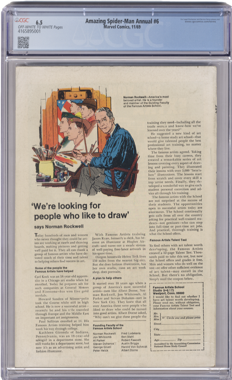 The Amazing Spider-Man, Vol. 1 Annual 6 CGC 6.5