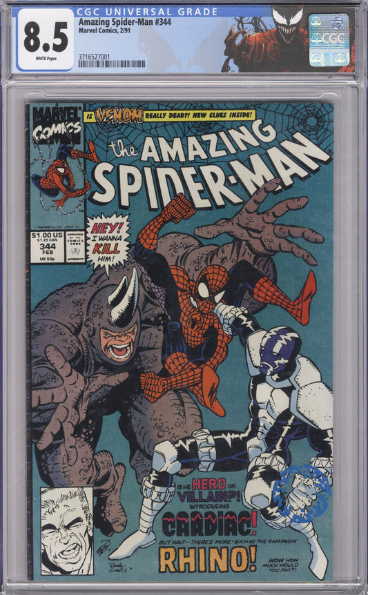 Amazing Spiderman Vol 1 Issue 344 CGC 8.5