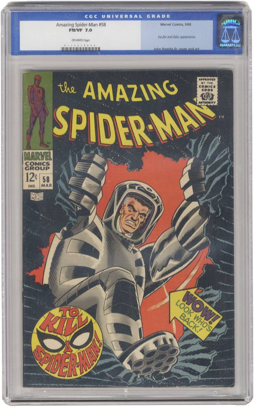 Amazing Spiderman Vol 1 Issue 58 CGC 7.0
