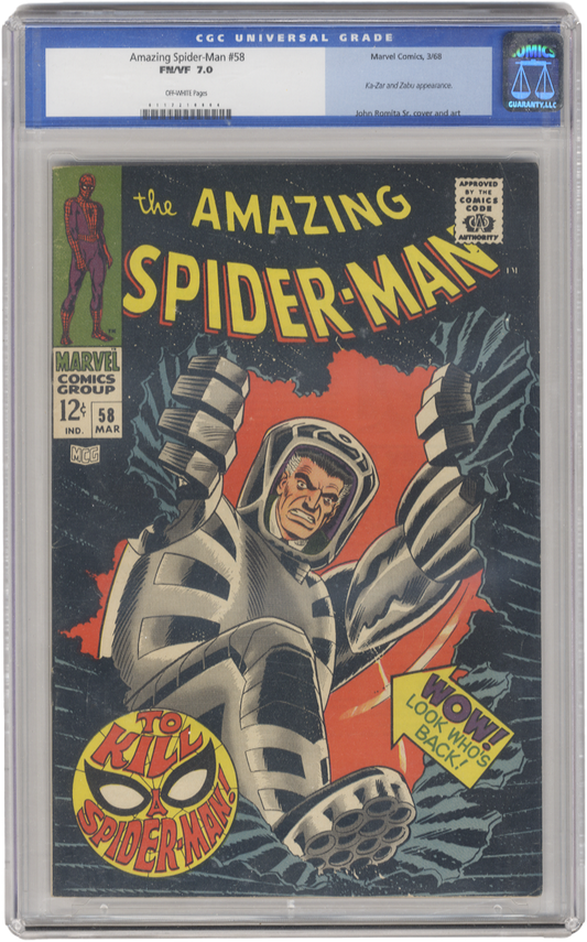 Amazing Spiderman Vol 1 Issue 58 CGC 7.0