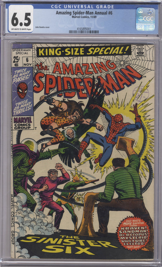 Amazing Spiderman Annual Vol 1 Issue 6 CGC 6.0