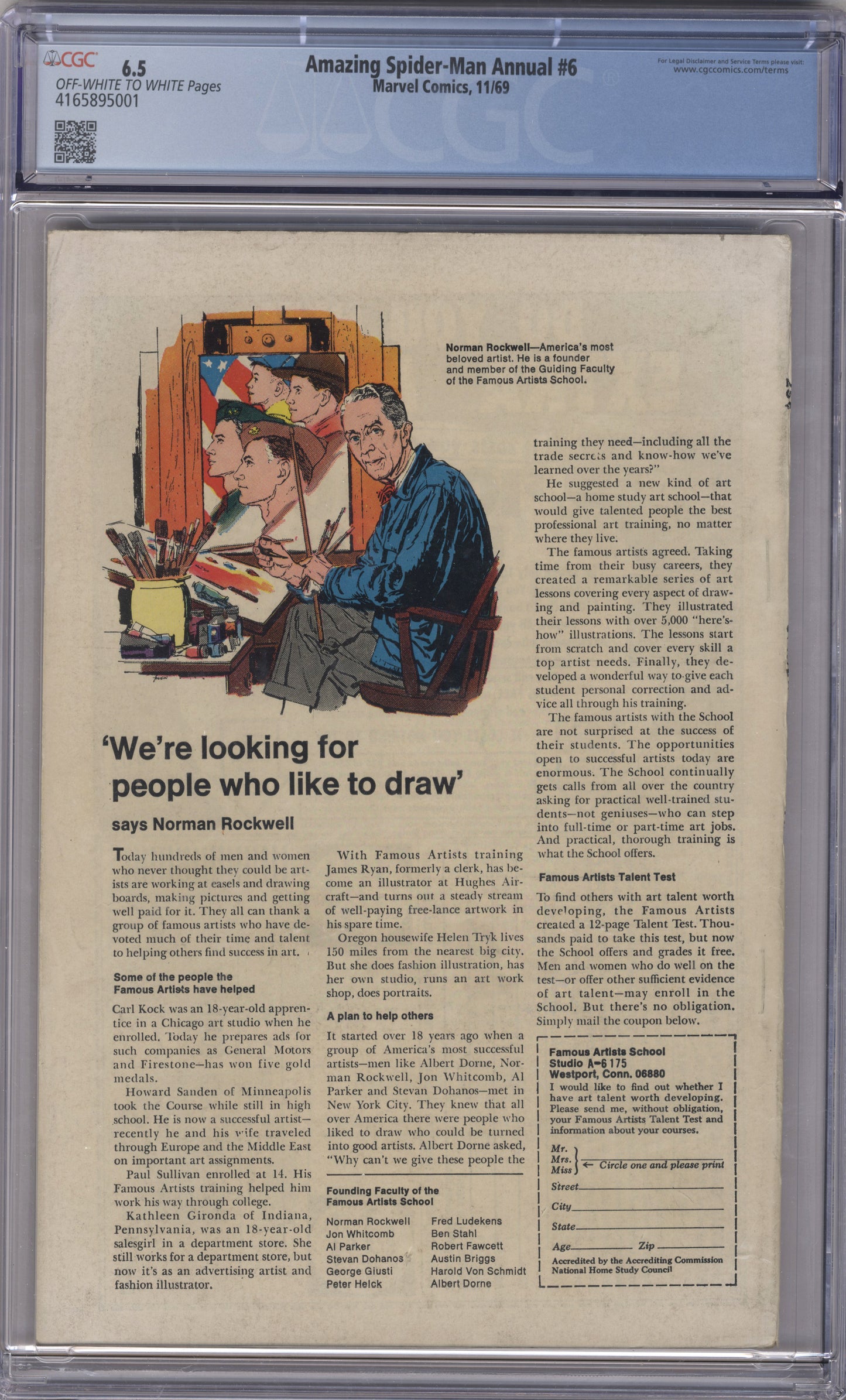 Amazing Spiderman Annual Vol 1 Issue 6 CGC 6.0